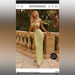 Peppermayo Exclusive - Sycamore Twist Maxi Dress - Fern - Brand new with tags